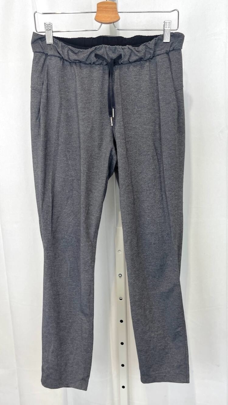 LULULEMON On The Fy Pants 28" W5ASSS Drawstring Pull On Stretch Heather Gray 6